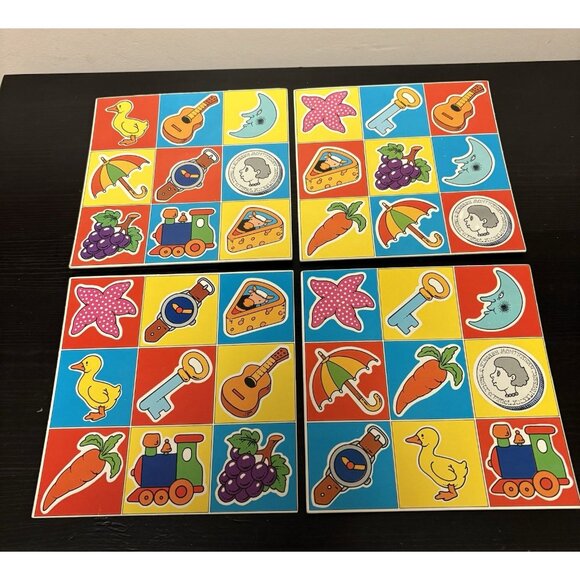 Discovery Toys Shape Of Things Vintage Game 1990 Grab Bag Shape Lotto Game 3+ - Picture 4 of 8